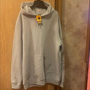 Carhartt Men's Light Gray Hoodie Sweater